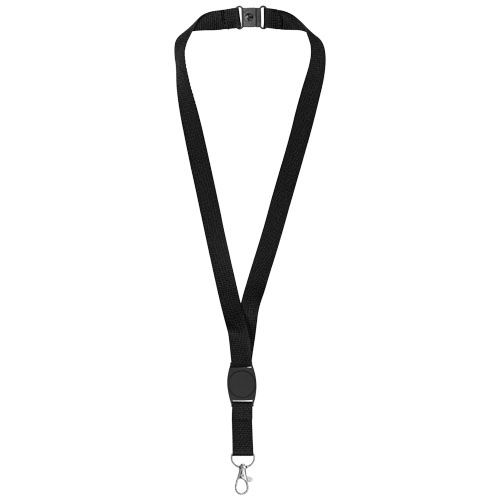 Gatto Lanyard With Break-Away Closure - Black
