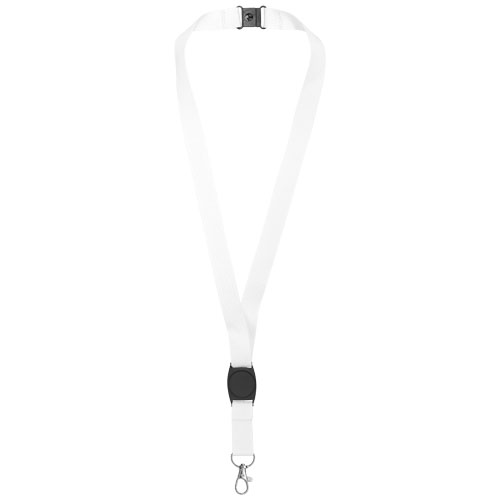 Gatto Lanyard With Break-Away Closure - White