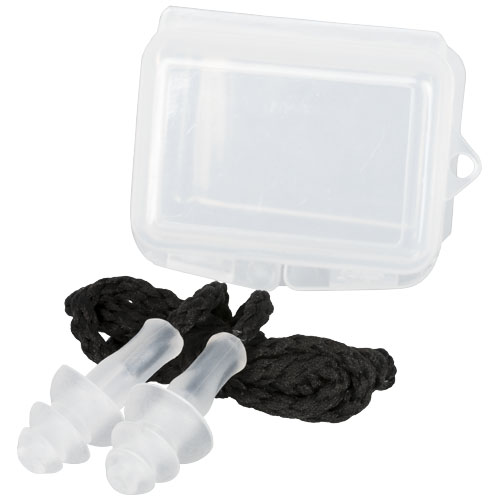 Bazz Reusable Noise Reduction Ear Plugs In Case - Transparent Clear