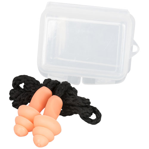 Bazz Reusable Noise Reduction Ear Plugs In Case - Orange