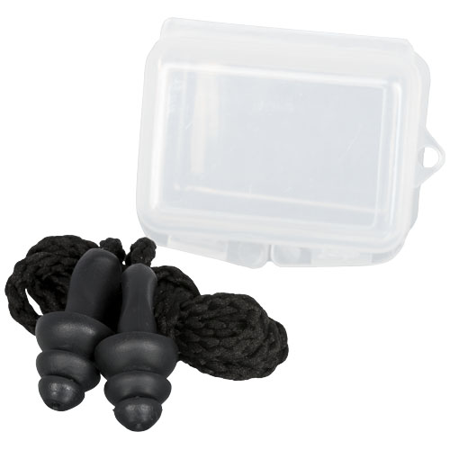 Bazz Reusable Noise Reduction Ear Plugs In Case - Black