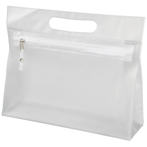 Paulo Transparent Pvc Toiletry Bag - White