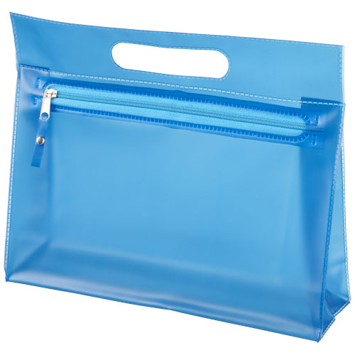 Paulo Transparent Pvc Toiletry Bag - Blue