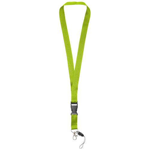 Sagan Phone Holder Lanyard With Detachable Buckle - Lime Green