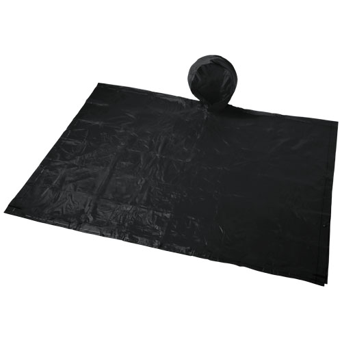 Paulus Foldable Poncho In Pouch - Black