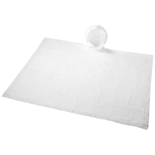 Paulus Foldable Poncho In Pouch - White