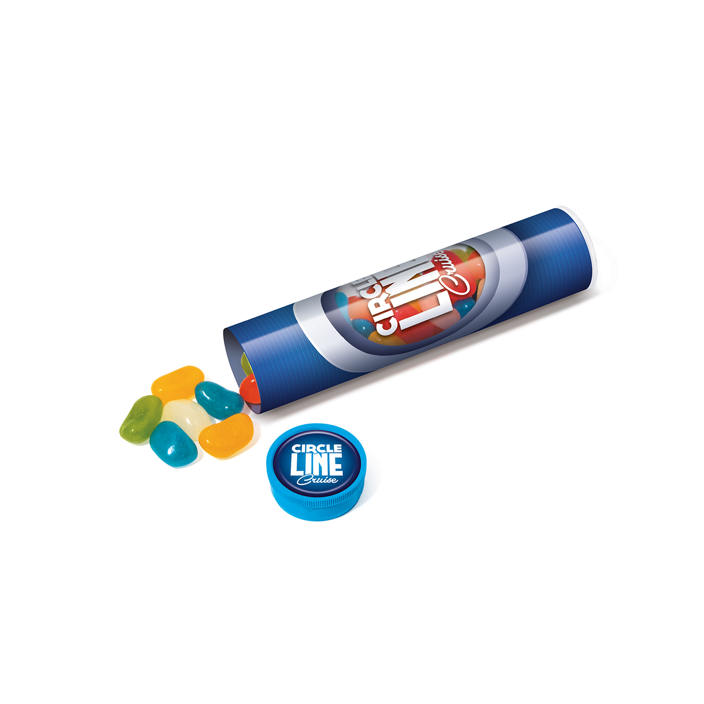 Clear Tube Maxi - Jolly Beans