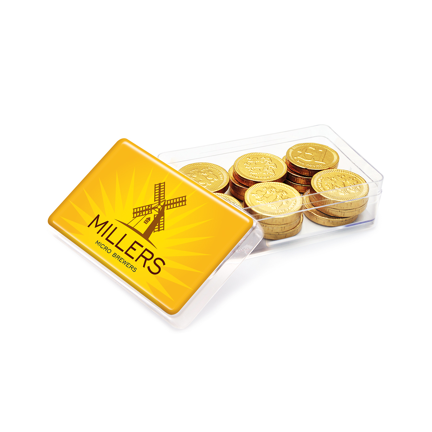 Maxi Rectangle Pot - Chocolate Coins