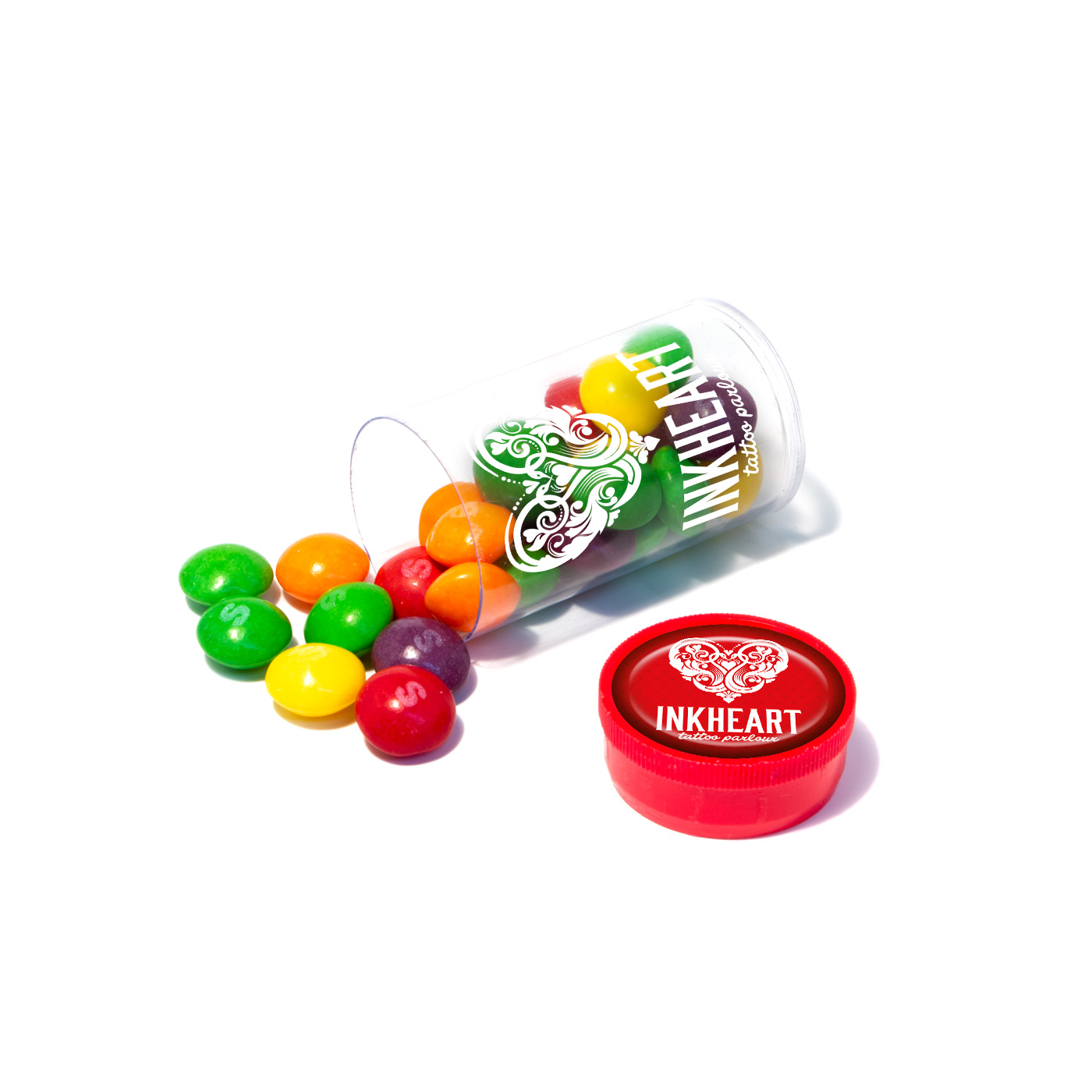 Clear Tube Mini - Skittles
