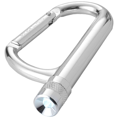 Mira Led Keychain Light With Carabiner - Silver