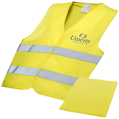 Watch-Out Xl Safety Vest In Pouch For Professional Use - Neon Yellow