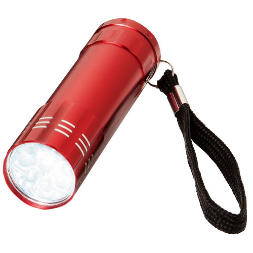 Leonis 9-Led Torch Light - Red