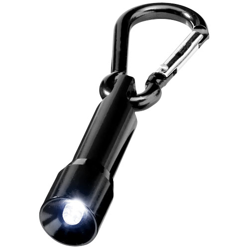 Lyra Led Keychain Light With Carabiner - Black