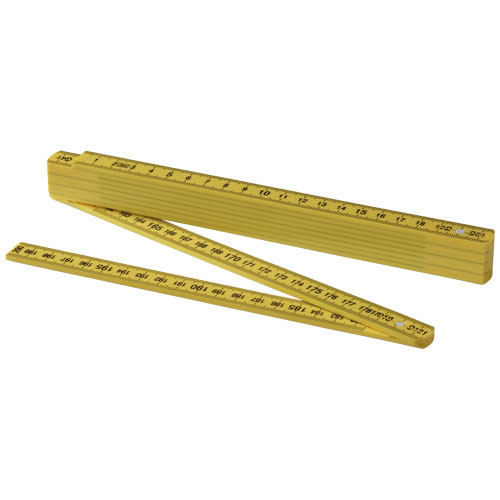 Monty 2 Metre Foldable Ruler - Yellow