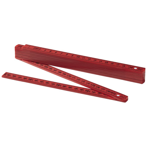 Monty 2 Metre Foldable Ruler - Red