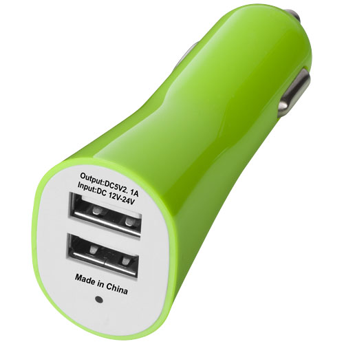 Pole Dual Car Adapter - Lime Green
