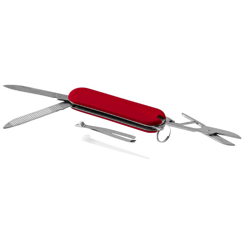 Oscar 5-Function Pocket Knife - Red