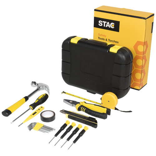 Stac Sounion 16-Piece Tool Box - Black