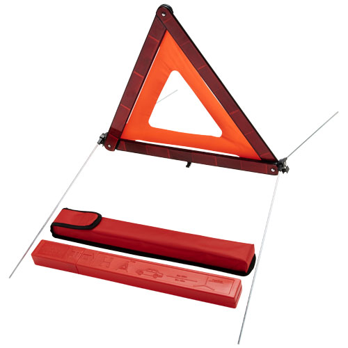 Carl Safety Triangle In Storage Pouch - Red