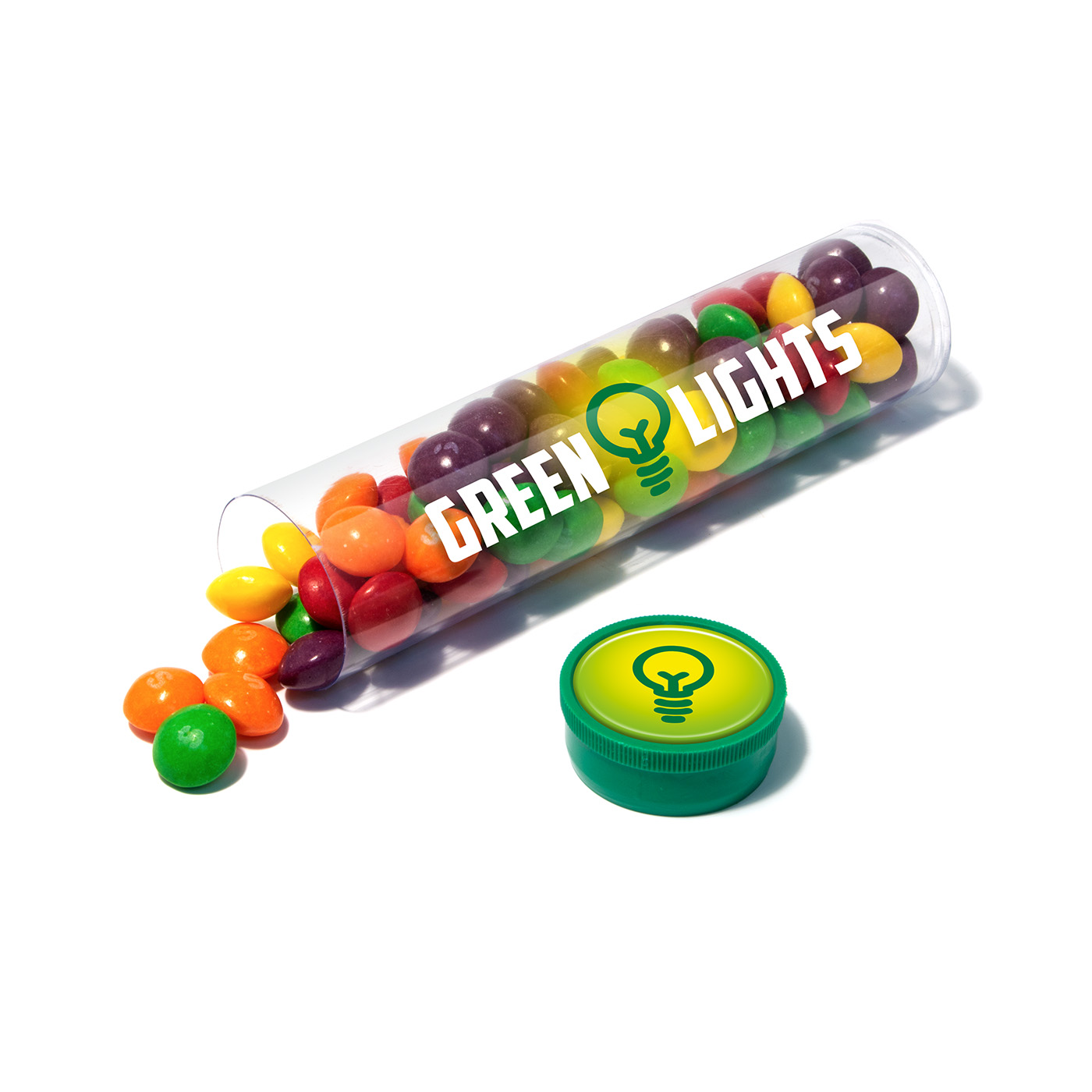 Clear Tube Maxi - Skittles