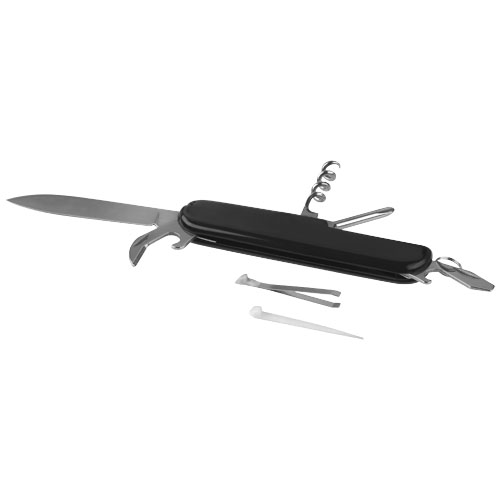 Emmy 9-Function Pocket Knife With Keychain - Black