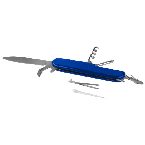 Emmy 9-Function Pocket Knife With Keychain - Royal Blue