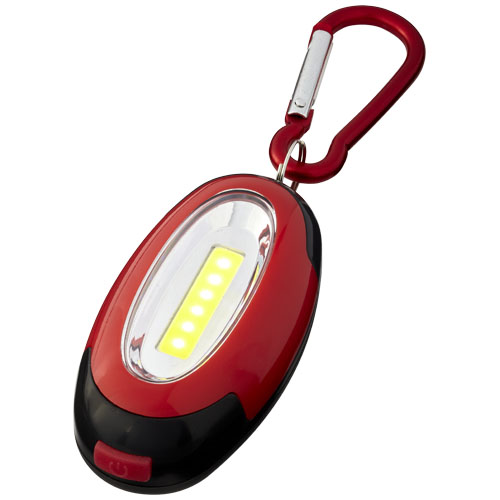 Atria Cob Light With Carabiner - Red, Black