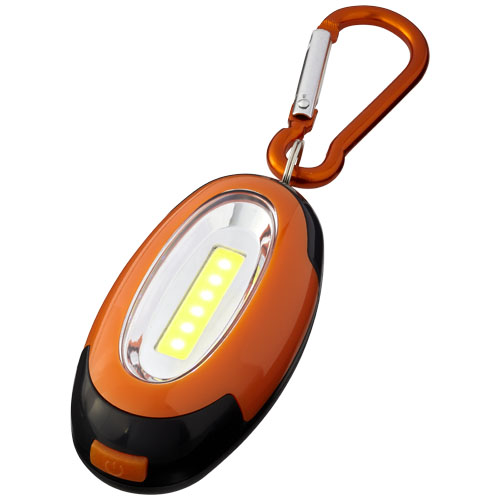 Atria Cob Light With Carabiner - Orange, Black