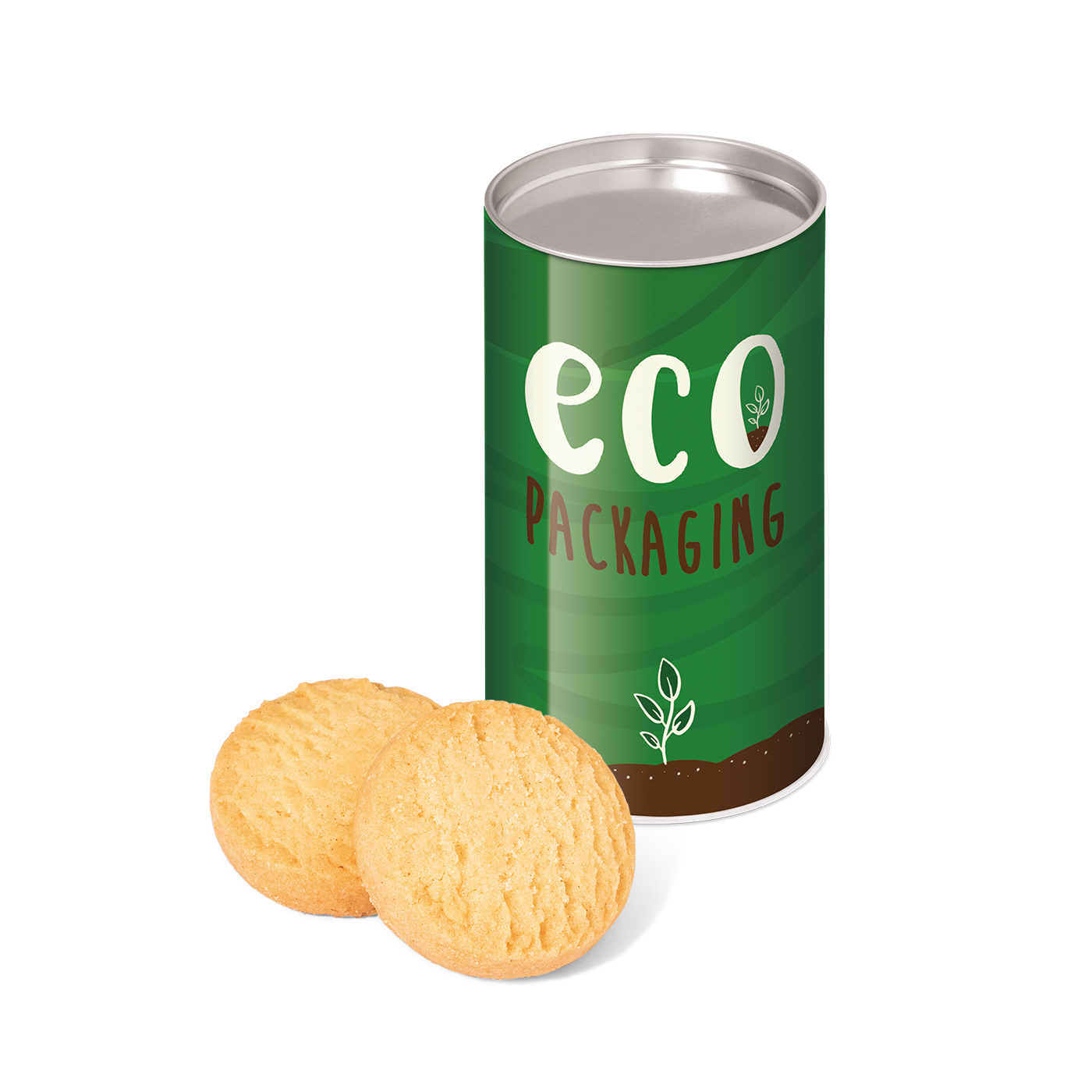 Eco Range – Small Snack Tube - Mini Shortbread Biscuits