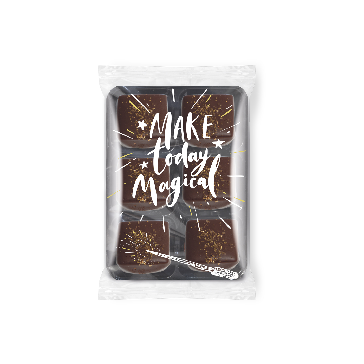 Winter Collection 2020 Flow Wrapped Tray With Dark Chocolate Salted Caramels