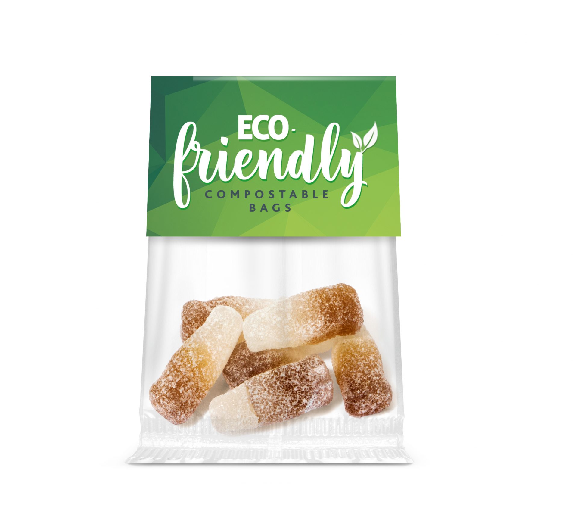 Eco Range – Eco Info Card - Fizzy Cola Bottles - 20G