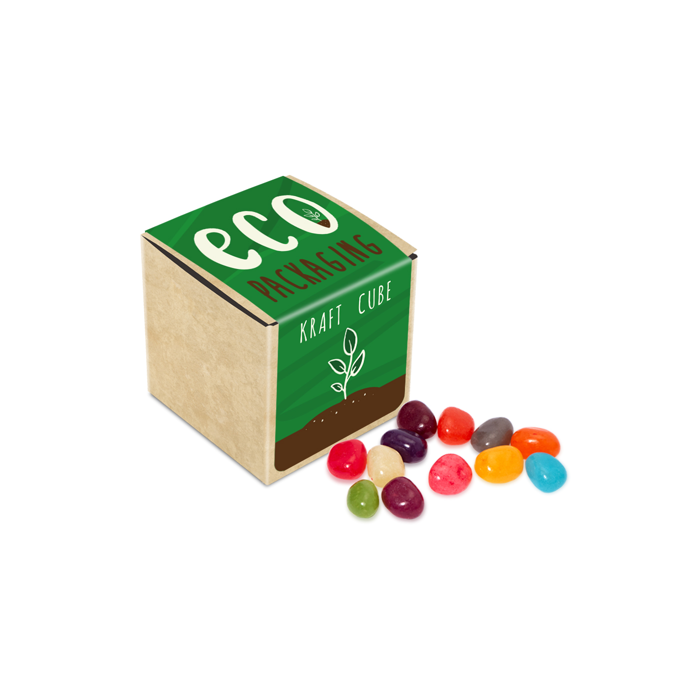 Eco Range – Eco Kraft Cube - The Jelly Bean Factory® - 50G