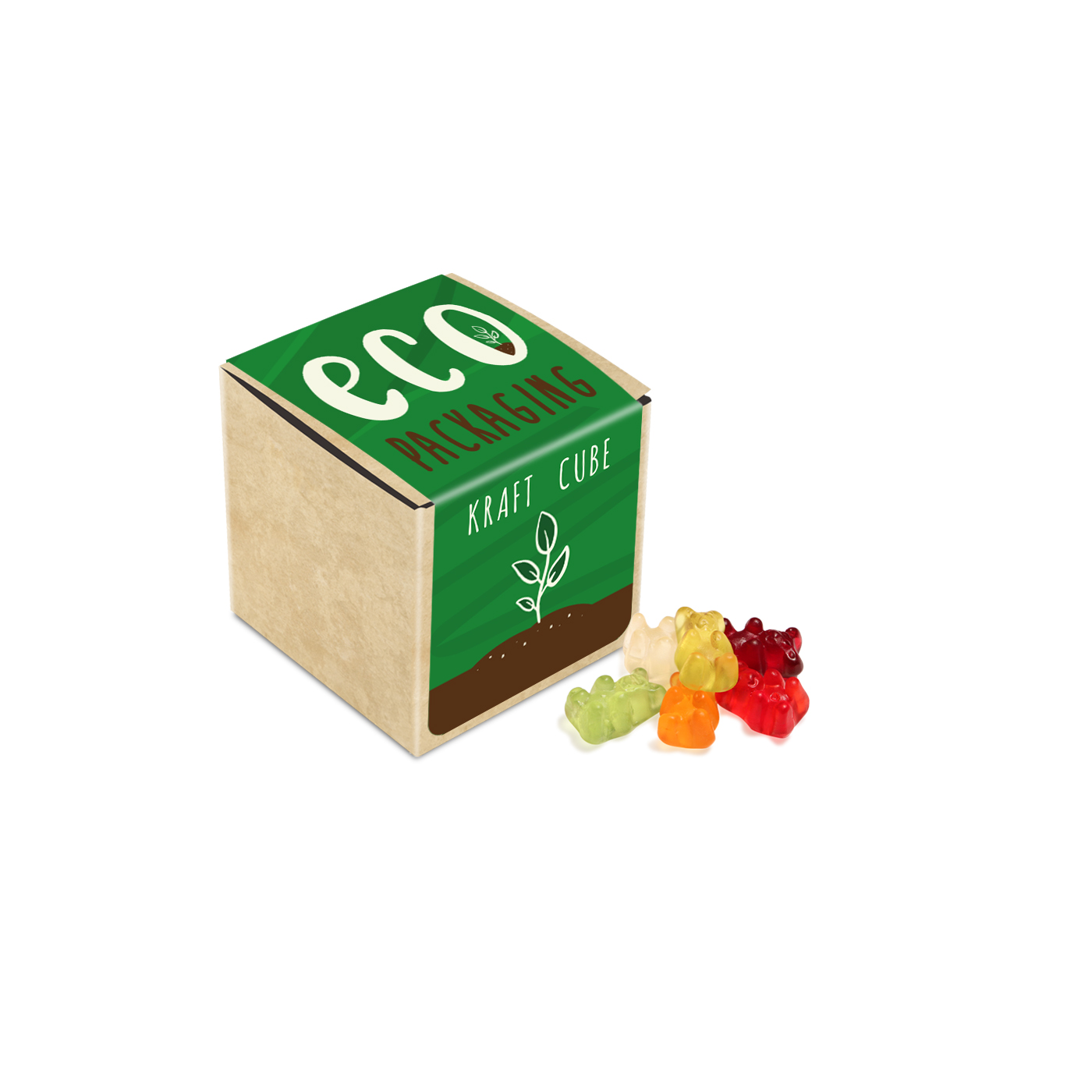 Eco Range – Eco Kraft Cube - Kalfany Vegan Bears - 40G