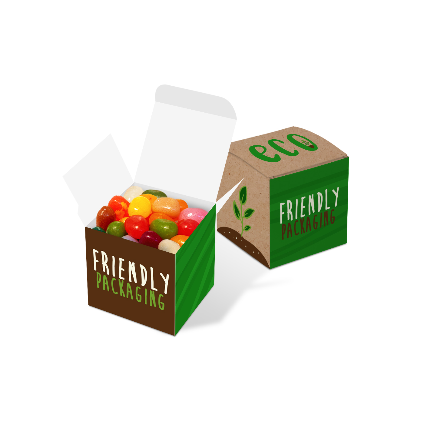 Eco Range – Eco Cube Box - The Jelly Bean Factory®