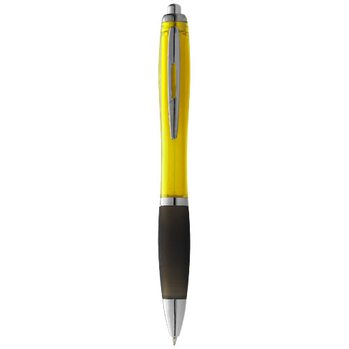 Nash Ballpoint Pen Coloured Barrel And Black Grip - Yellow, Black