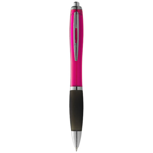Nash Ballpoint Pen Coloured Barrel And Black Grip - Pink, Black