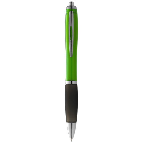 Nash Ballpoint Pen Coloured Barrel And Black Grip - Lime, Black