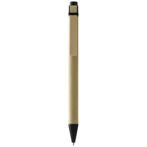 Salvador Recycled Ballpoint Pen - Natural, Black