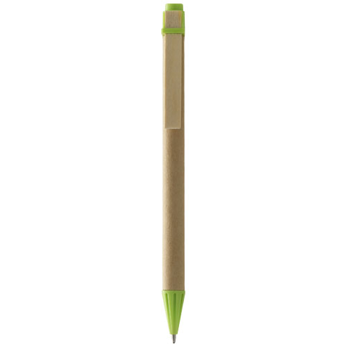 Salvador Recycled Ballpoint Pen - Natural, Lime