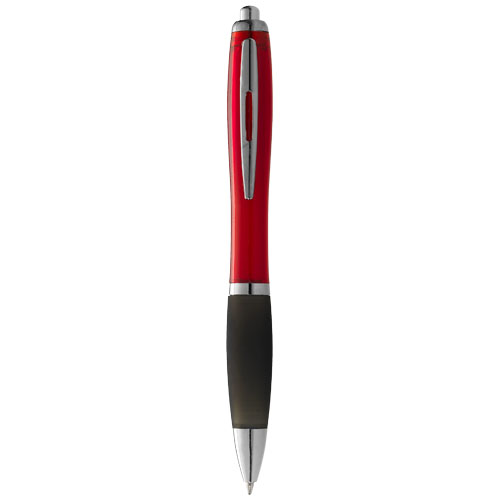Nash Ballpoint Pen Coloured Barrel And Black Grip - Red, Black
