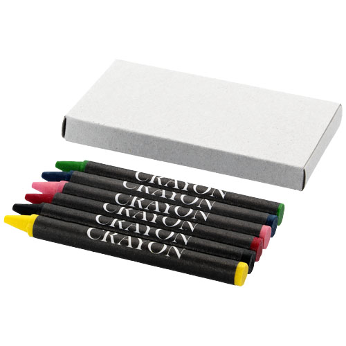Ayo 6-Piece Coloured Crayon Set - Grey
