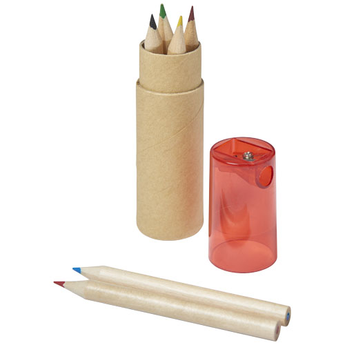 Kram 7-Piece Coloured Pencil Set - Red