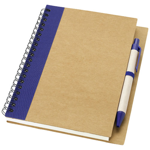 Priestly Recycled Notebook With Pen - Natural, Navy