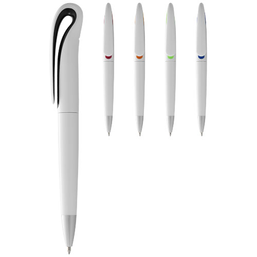 Swansea Ballpoint Pen - White, Green