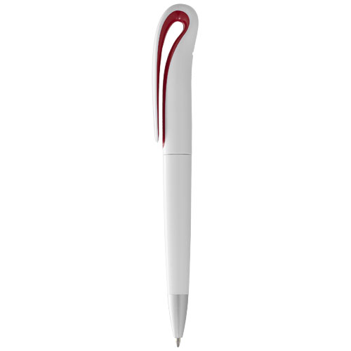 Swansea Ballpoint Pen - White, Red