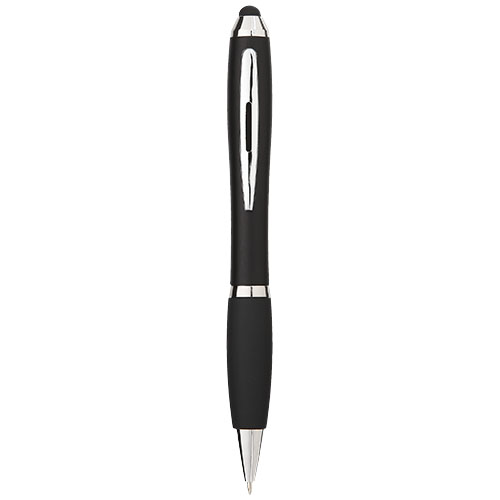 Nash Coloured Stylus Ballpoint Pen With Black Grip - Black