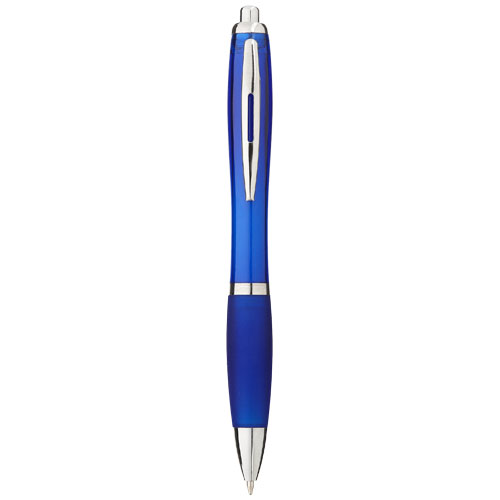 Nash Ballpoint Pen With Coloured Barrel And Grip - Royal Blue