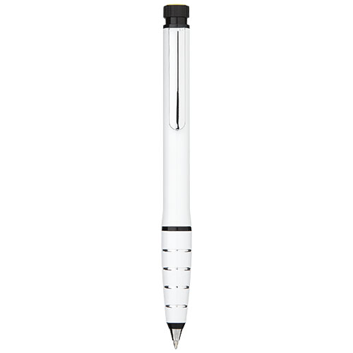 Jura Dual Aluminium Ballpoint Pen And Highlighter - White