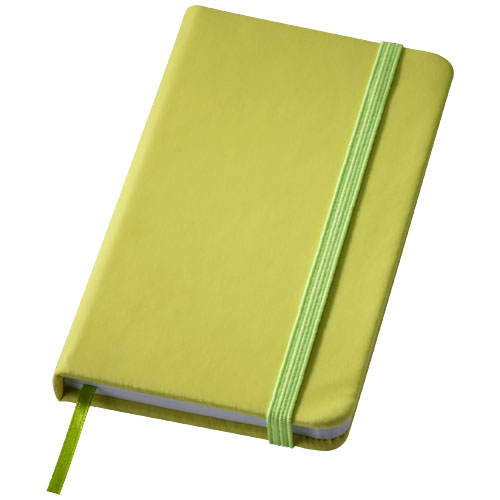 Rainbow Small Hard Cover Notebook - Lime Green