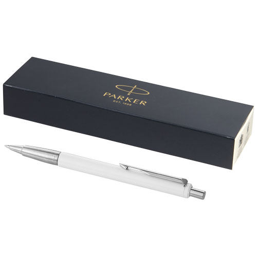 Parker Vector Ballpoint Pen - White, Silver